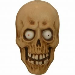 Fraser Hill Farm Haunted Hill Farm 2-ft. Animated Skull Head, Glowing Red Eyes, Battery