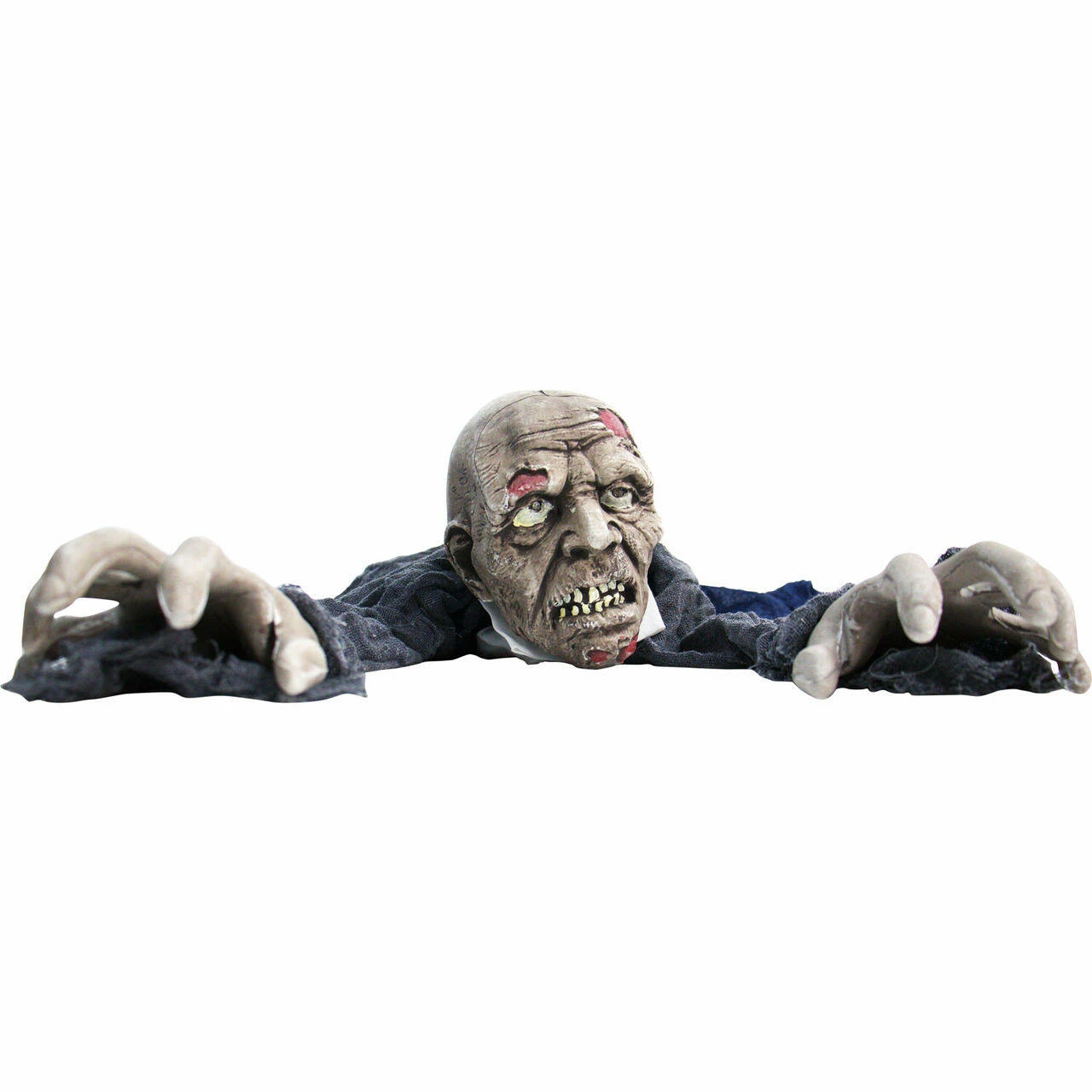 Fraser Hill Farm 62 In. Animatronic Zombie, Flashing Red Eyes, Poseable, Battery-Operated - Image 8