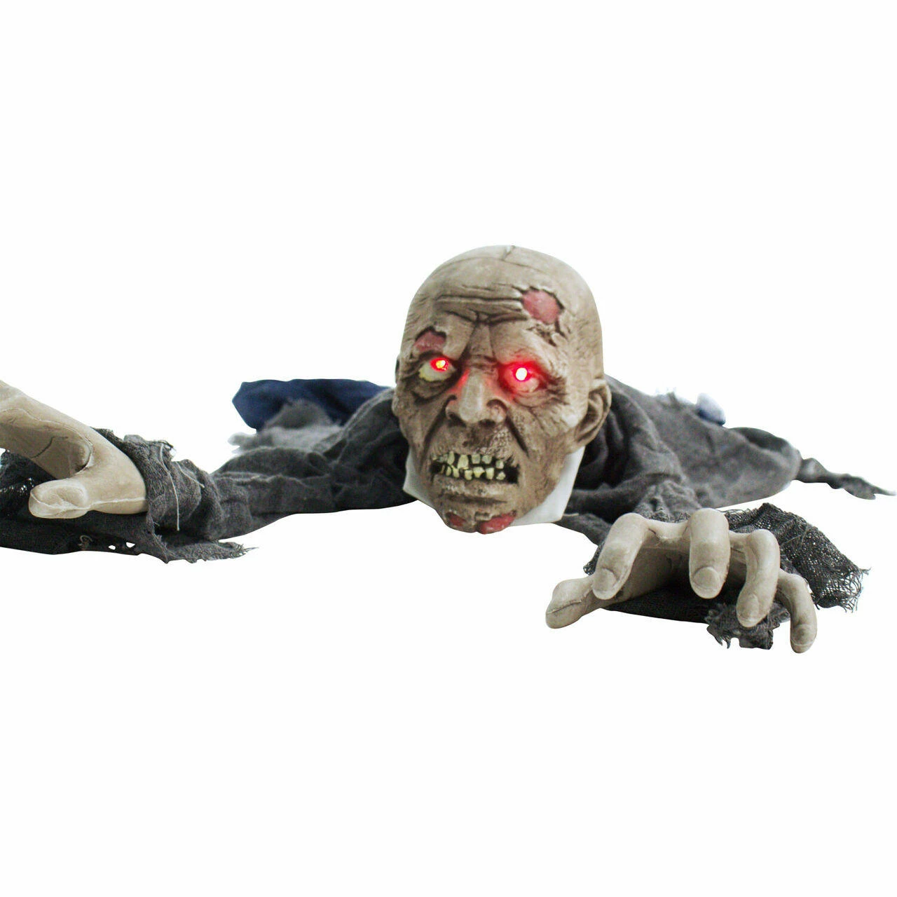 Fraser Hill Farm 62 In. Animatronic Zombie, Flashing Red Eyes, Poseable, Battery-Operated - Image 11