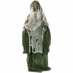 Fraser Hill Farm Life-Size Animatronic Talking Evil Witch With Rotating Head