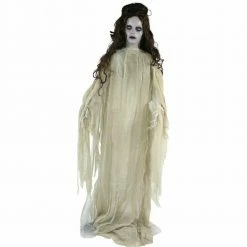 Fraser Hill Farm Life-Size Poseable Animatronic Bride With Light-up Eyes (Jezebel)