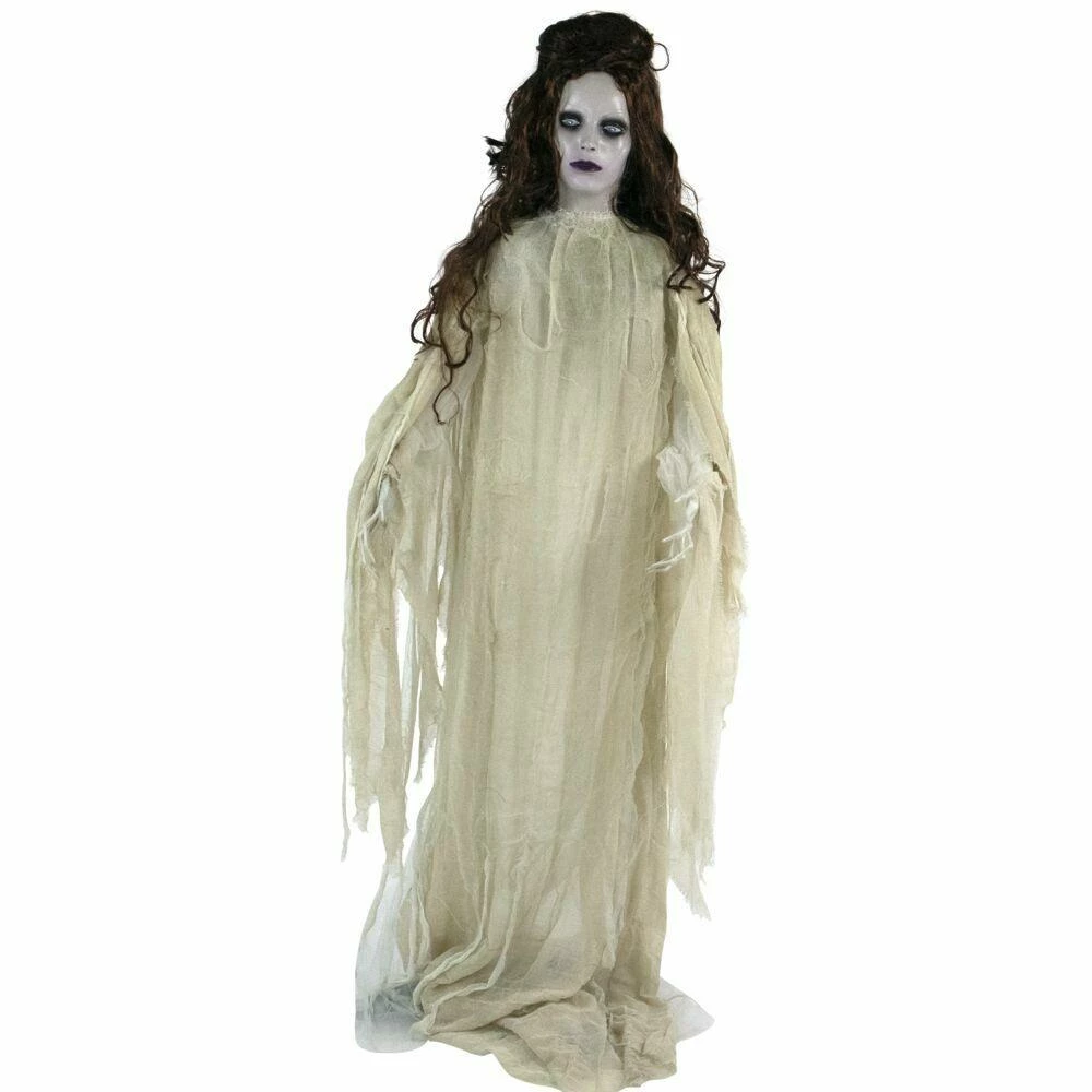 Fraser Hill Farm Life-Size Poseable Animatronic Bride With Light-up Eyes (Jezebel)