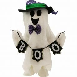 Fraser Hill Farm Haunted Hill Farm 1.25-ft. Musical Walking Ghost, Battery-Operated