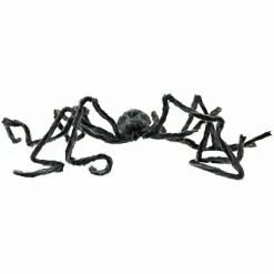 Fraser Hill Farm Haunted Hill Farm 6.7-ft. Grey Spider, Halloween Decoration, Poseable