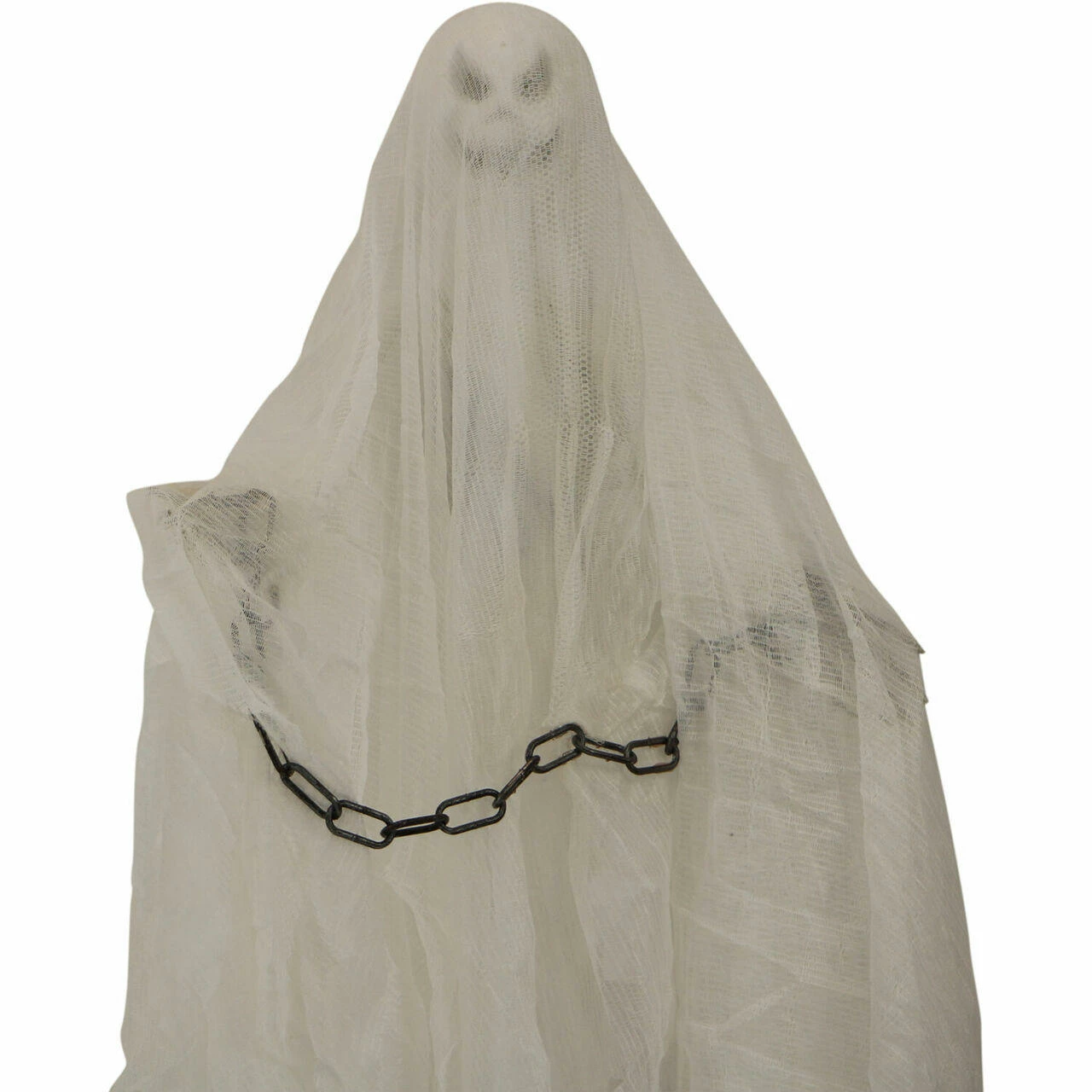 Fraser Hill Farm Haunted Hill Farm 32-In. Animatronic Hanging Ghost, Indoor/Outdoor Halloween Decoration, Red LED Eyes, Poseable, Battery-Operated, NORMA, HHMNGHST-2HLSA - Image 7
