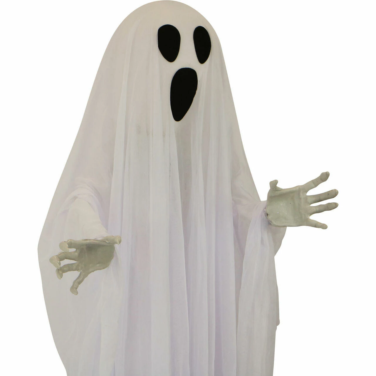 Fraser Hill Farm Haunted Hill Farm 5-ft. Animatronic Hanging Ghost, Red LED Lights, Poseable, Battery, Oracle - Image 6