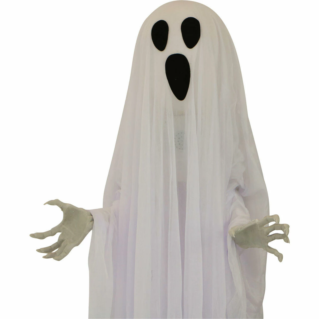 Fraser Hill Farm Haunted Hill Farm 5-ft. Animatronic Hanging Ghost, Red LED Lights, Poseable, Battery, Oracle - Image 7