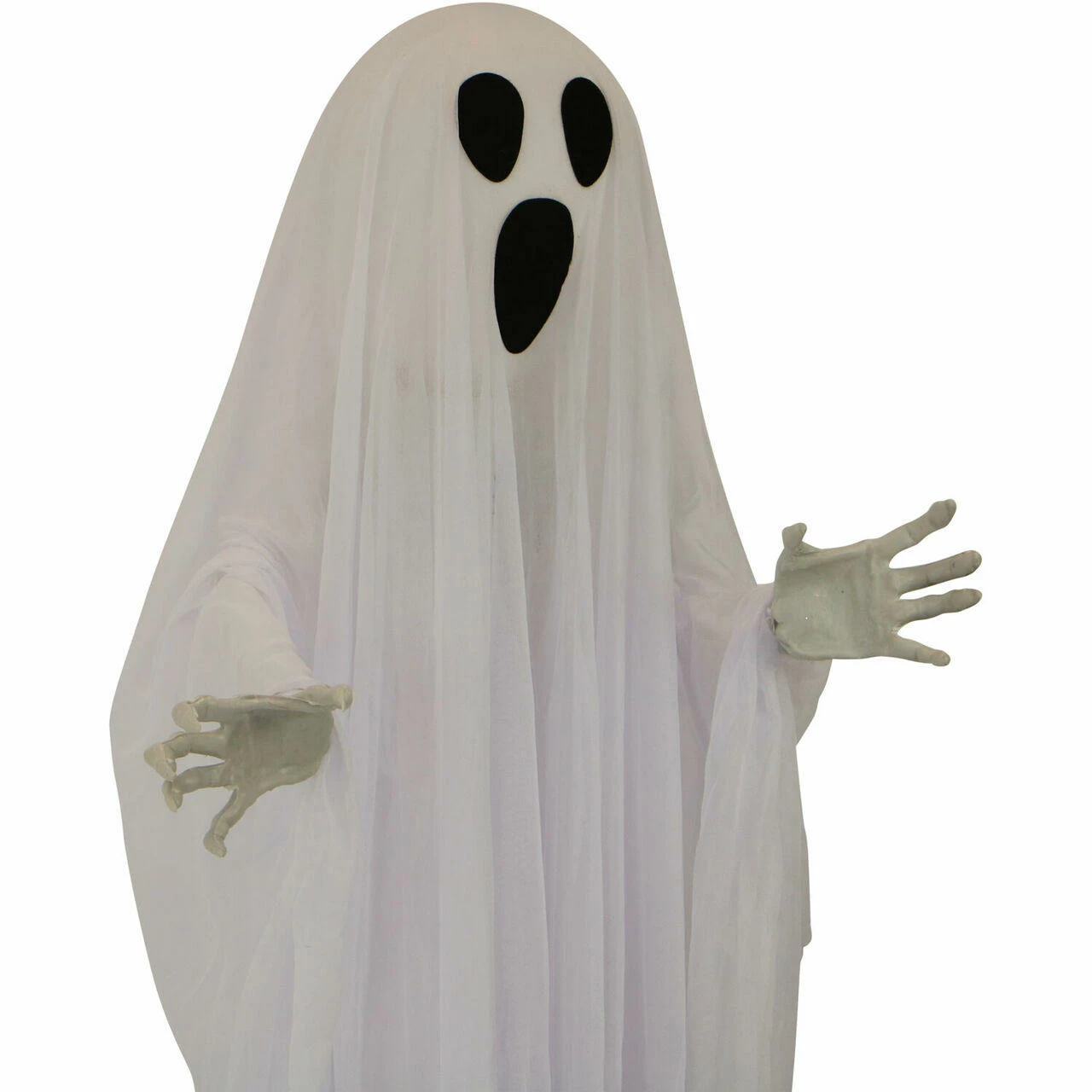 Fraser Hill Farm Haunted Hill Farm 5-ft. Animatronic Hanging Ghost, Red LED Lights, Poseable, Battery, Oracle - Image 9