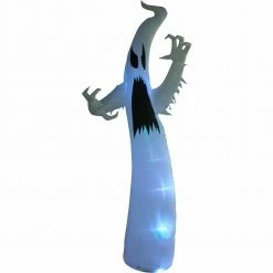 Fraser Hill Farm 12-Ft. Halloween Inflatable Ghost With Color Changing Lights And Animation