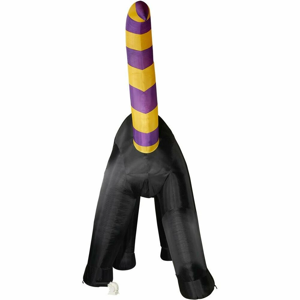 Fraser Hill Farm 20-Ft. Halloween Inflatable Black Cat With Lights - Image 3