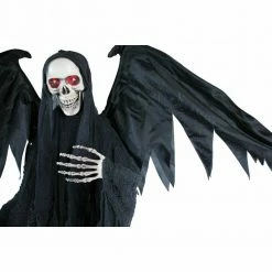 Fraser Hill Farm Life-Size Poseable Animatronic Reaper W/ Red Flashing Eyes (Erepo)