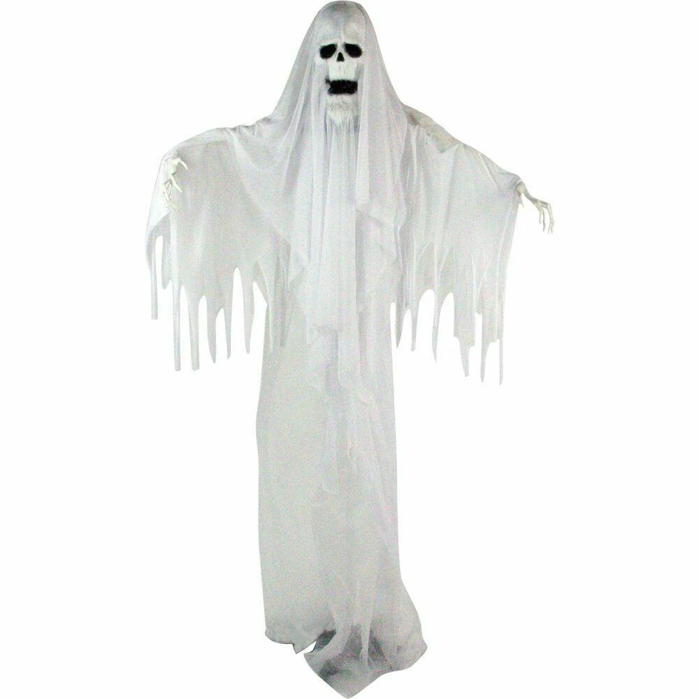 Fraser Hill Farm Life Size Poseable Animatronic Reaper With Flashing White Eyes