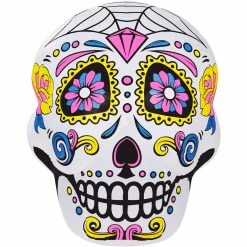 Fraser Hill Farm Haunted Hill Farm 6-Ft. Inflatable Pre-Lit Day Of The Dead Sugar Skull