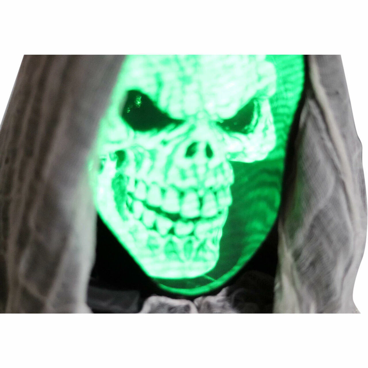 Fraser Hill Farm Haunted Hill Farm 5.25-Ft. Standing Reaper With LED Green Face, Indoor Or Covered Outdoor Halloween Decoration, Battery-Operated, Silence, HHRPR-11FLS - Image 9
