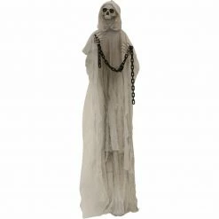 Fraser Hill Farm Haunted Hill Farm 6.25-ft. Animated Reaper, LED Red Eyes, Poseable, Battery, Hallow