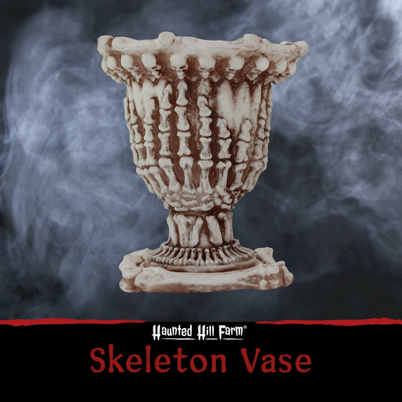 Fraser Hill Farm Haunted Hill Farm 9.5-In. Skeleton Vase Halloween Decoration - Image 2