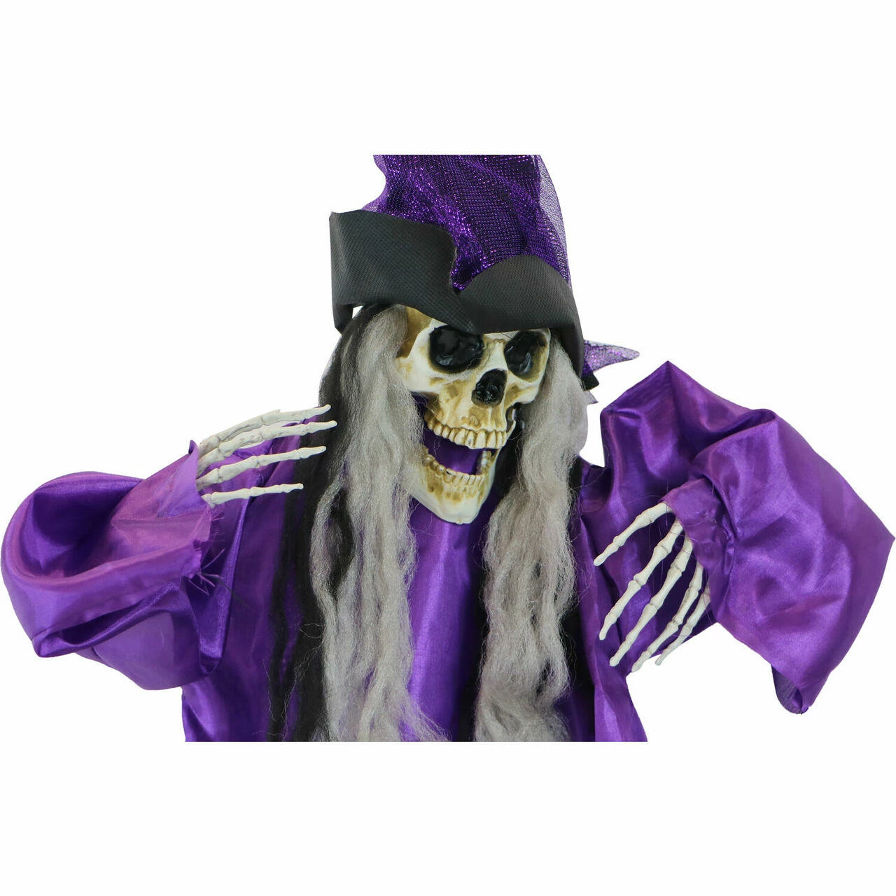 Fraser Hill Farm Haunted Hill Farm 3-ft. Hanging Skull Witch, Poseable - Image 7
