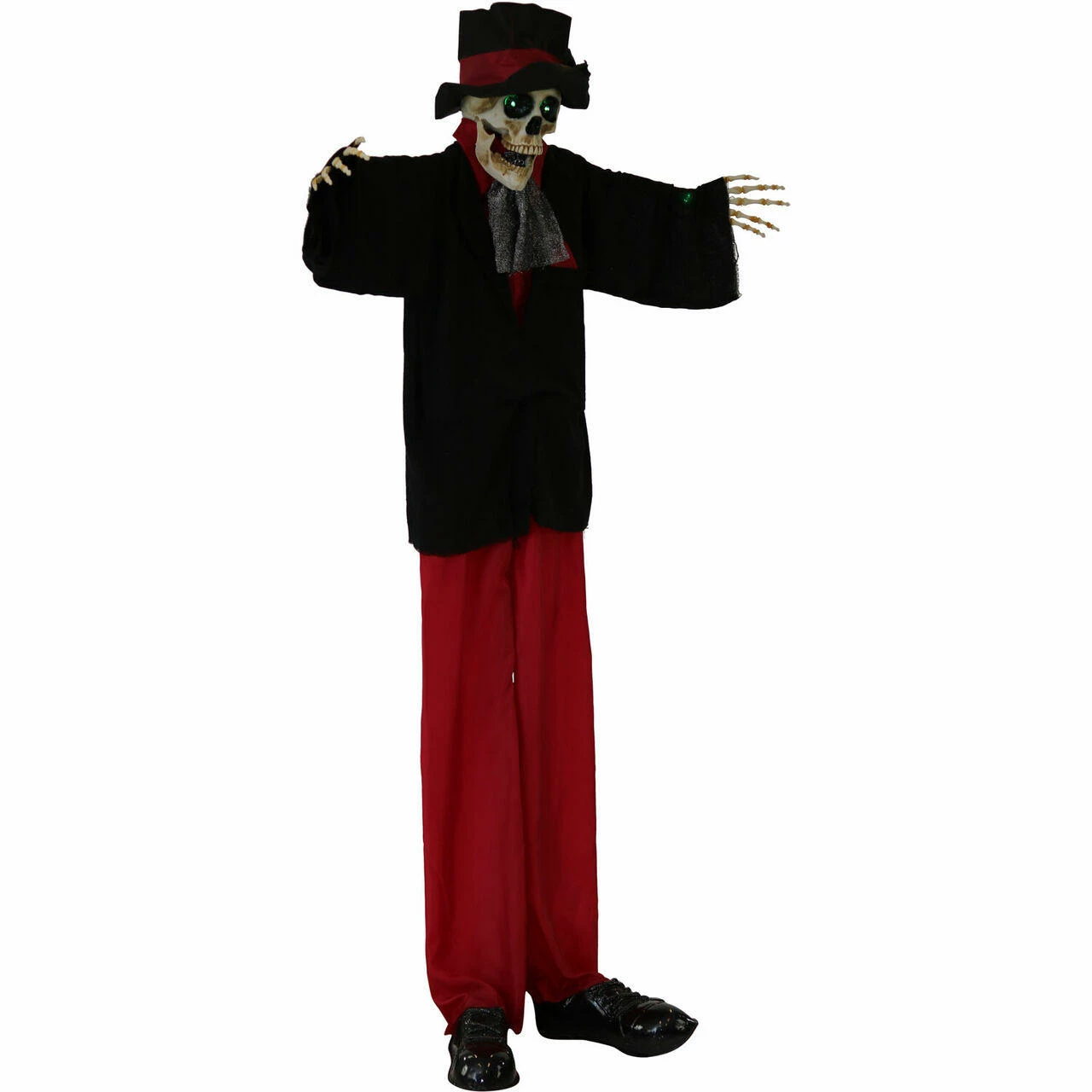 Fraser Hill Farm Haunted Hill Farm 5.4-ft. Animatronic Skeleton Groom, Green LED Eyes, Poseable, Battery, Johnny - Image 9