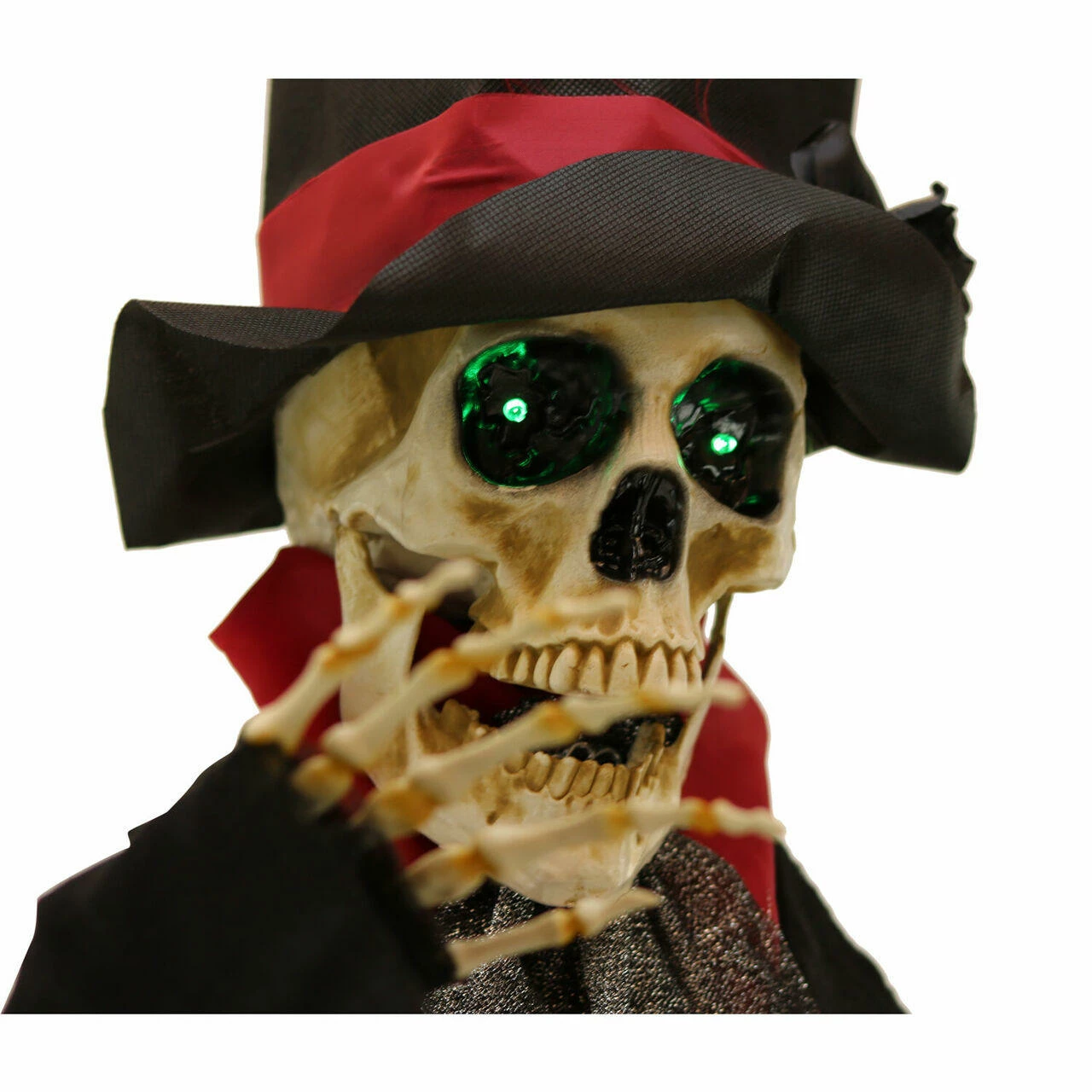 Fraser Hill Farm Haunted Hill Farm 5.4-ft. Animatronic Skeleton Groom, Green LED Eyes, Poseable, Battery, Johnny - Image 13