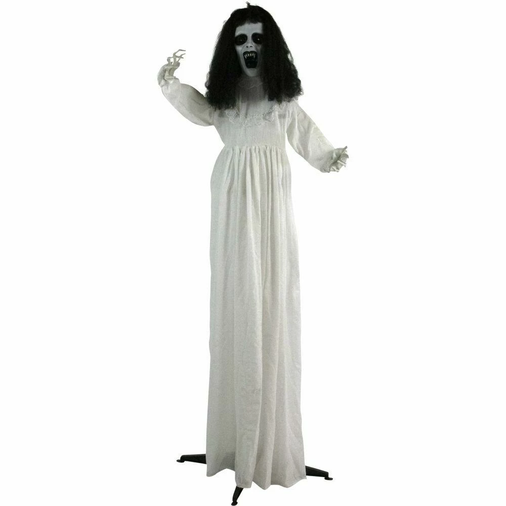 Fraser Hill Farm Life-Size Poseable Animatronic Bride With Flashing Red Eyes (Hilga) - Image 4