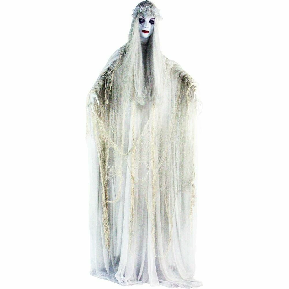 Fraser Hill Farm Life-Size Poseable Animatronic Bride With Flashing Red Eyes