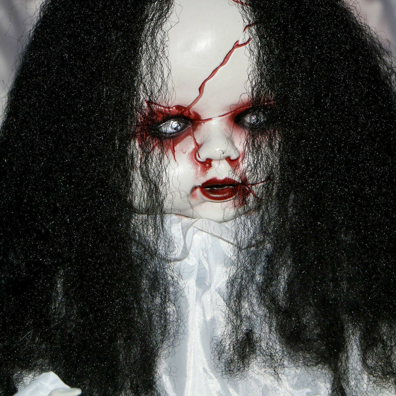 Fraser Hill Farm Haunted Hill Farm 2-ft. Haunted Jumping Doll, Red LED Eyes, Poseable, Battery, Lifeless - Image 10
