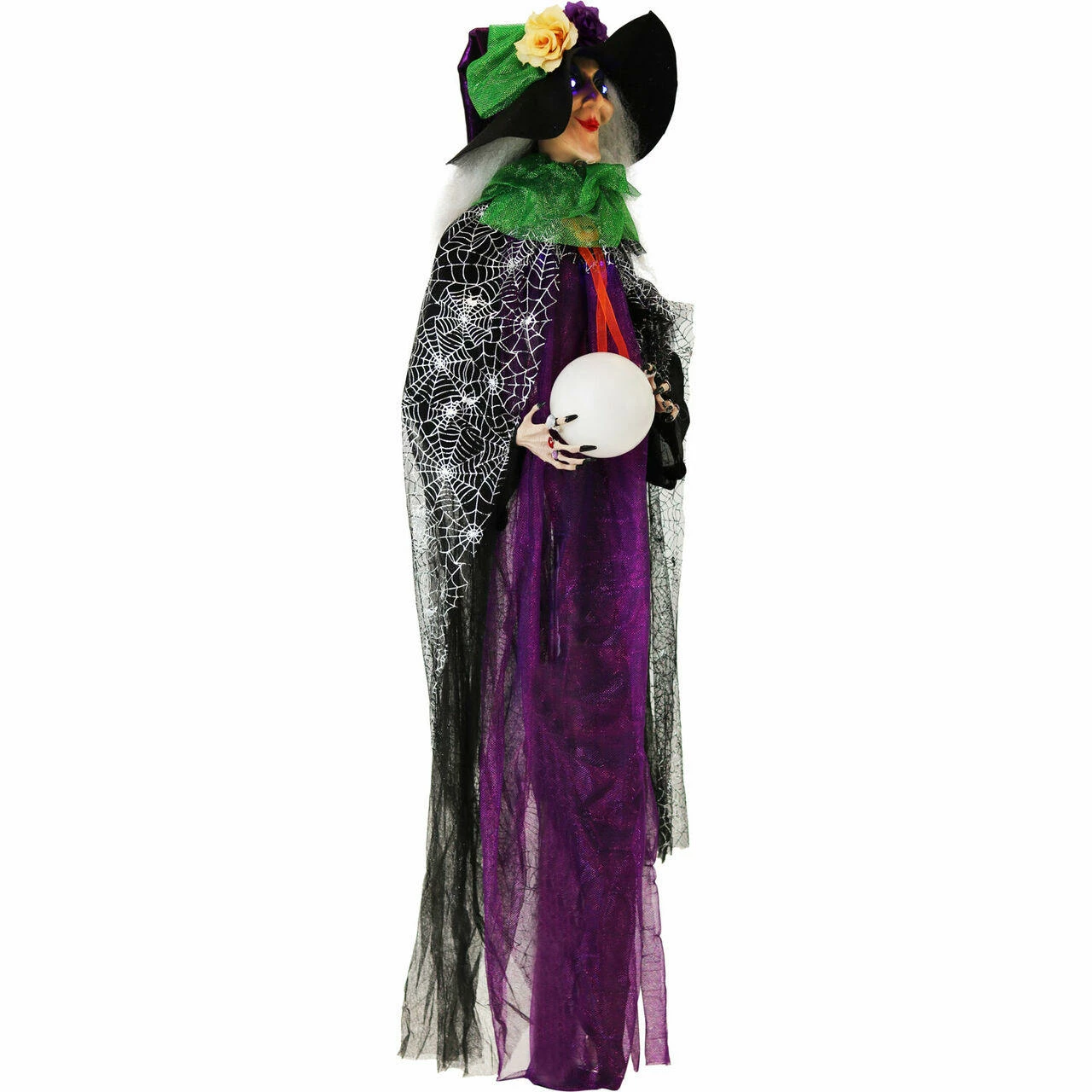 Fraser Hill Farm Haunted Hill Farm 4.3-ft. Witch Animatronic, Poseable, Battery-Operated - Image 6