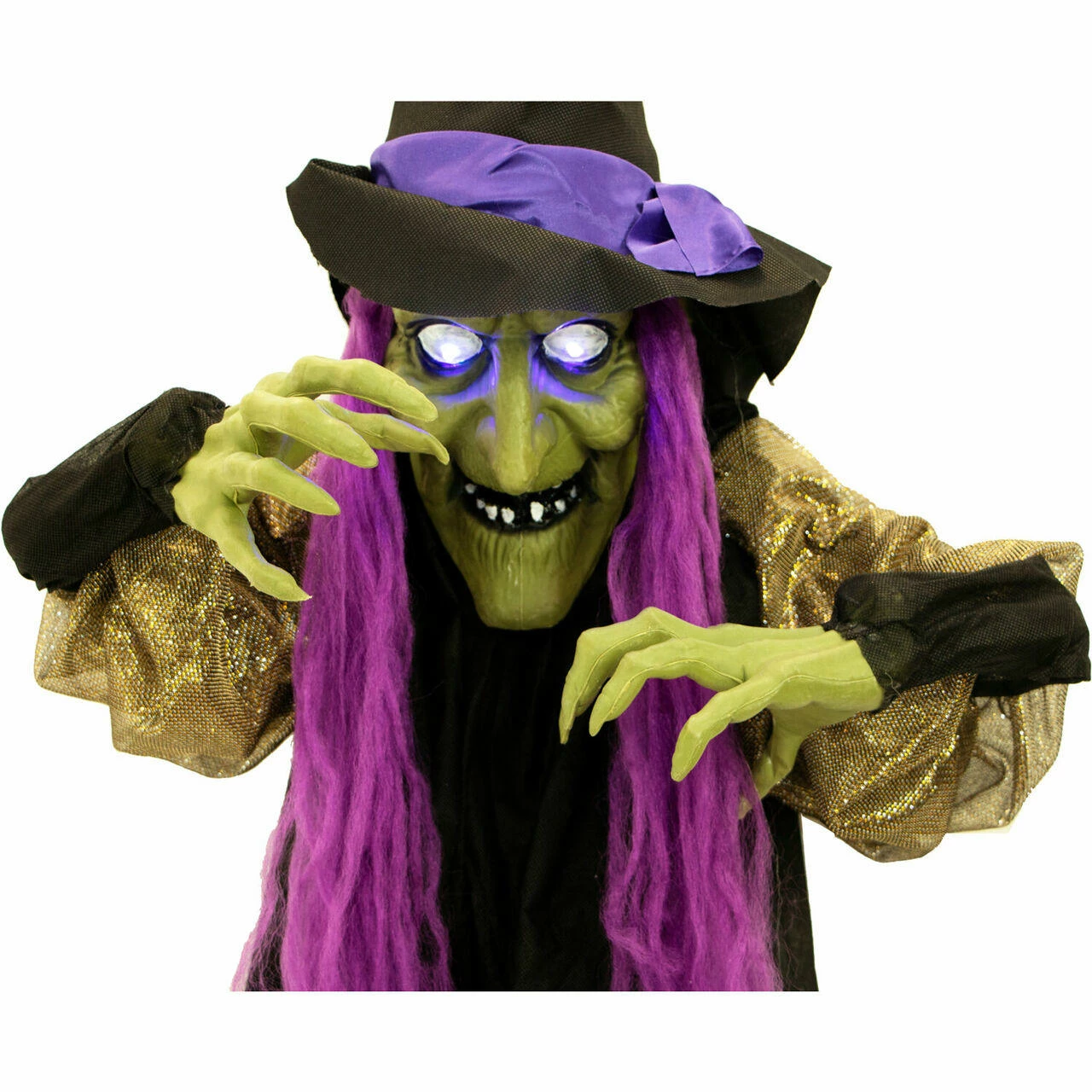 Fraser Hill Farm Haunted Hill Farm 5.75-ft. Hanging Witch Animatronic, Poseable, Battery-Operated - Image 7