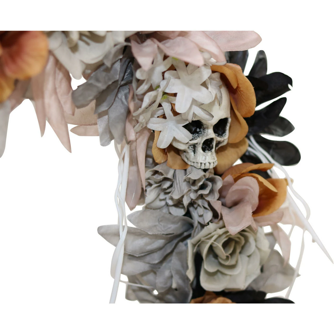 Fraser Hill Farm Haunted Hill Farm 1.83-ft. Halloween Autumn Wreath With Skulls - Image 8