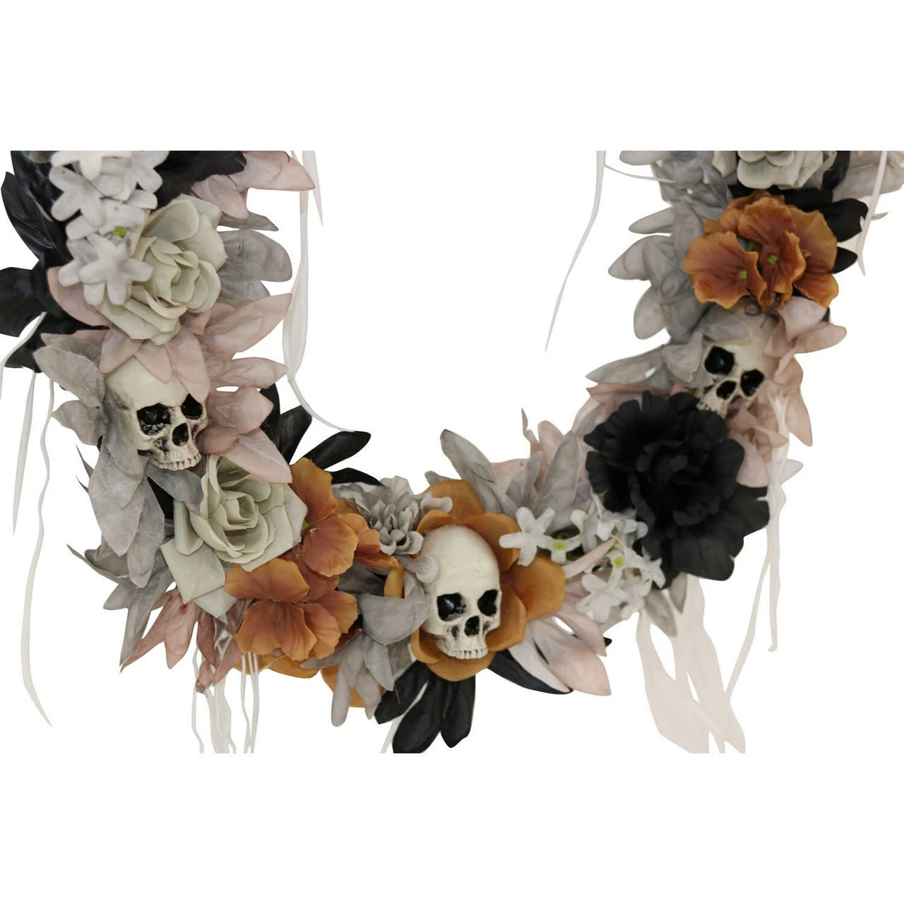 Fraser Hill Farm Haunted Hill Farm 1.83-ft. Halloween Autumn Wreath With Skulls - Image 9