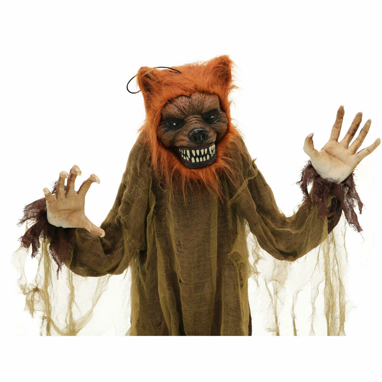 Fraser Hill Farm Haunted Hill Farm 5.2-ft. Standing Wolf Animatronic, Poseable, Battery - Image 8