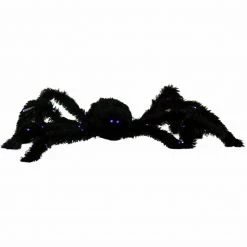 Fraser Hill Farm Haunted Hill Farm 2.25-ft. Light-Up Spider, Purple Eyes, Battery-Operated
