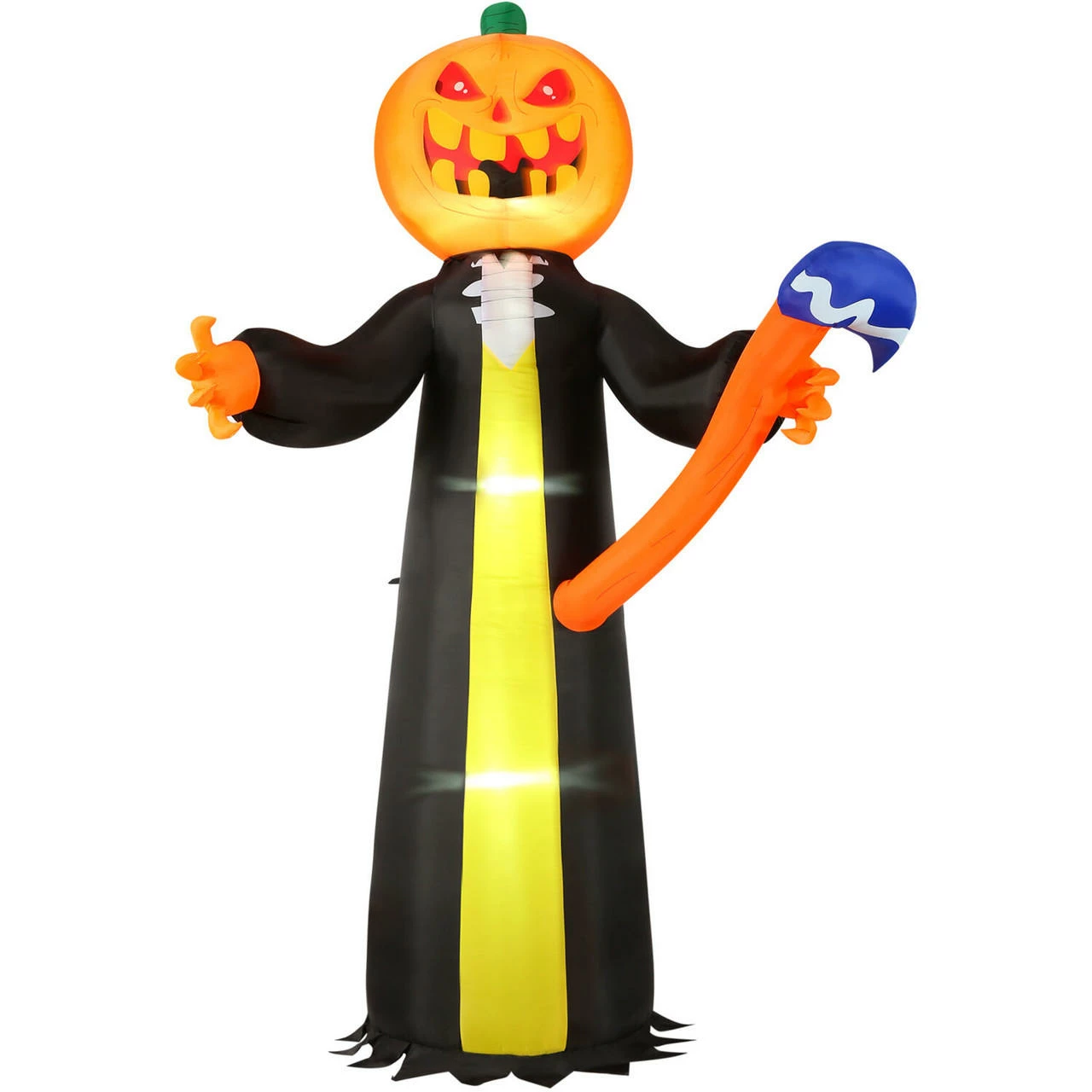 Fraser Hill Farm Haunted Hill Farm 10-Ft. Pre-Lit Inflatable Jack-O-Lantern Reaper - Image 12