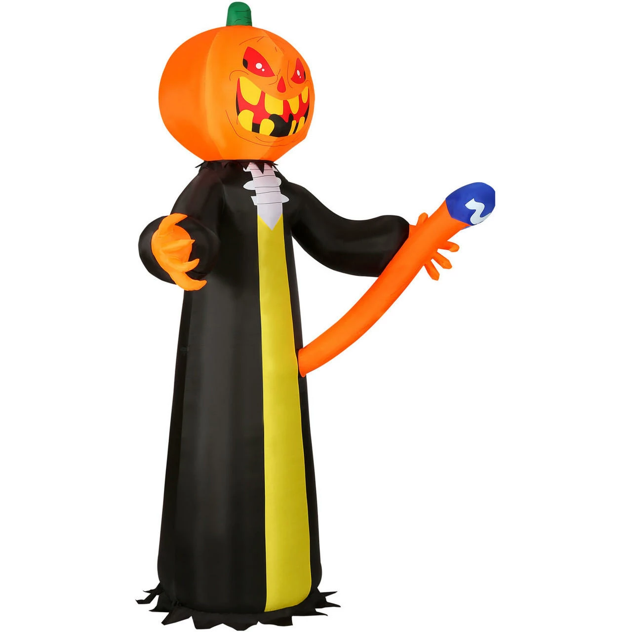 Fraser Hill Farm Haunted Hill Farm 10-Ft. Pre-Lit Inflatable Jack-O-Lantern Reaper - Image 13