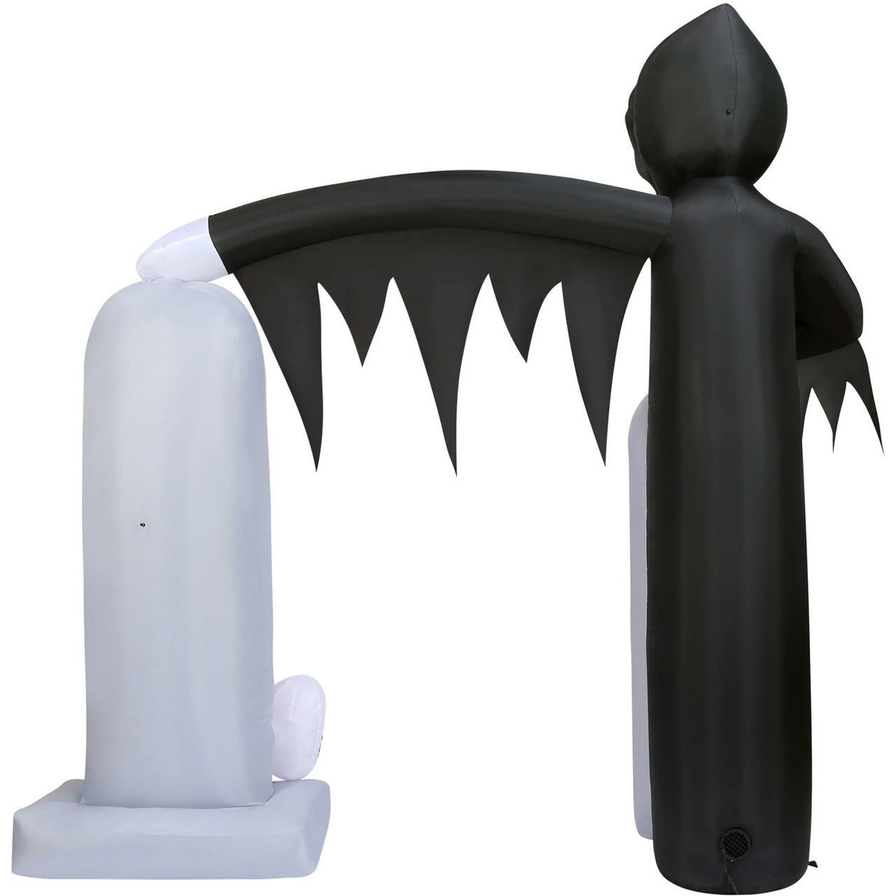 Fraser Hill Farm Haunted Hill Farm 8-Ft. Pre-Lit Inflatable Grim Reaper Tombstone Arch - Image 12