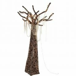 Fraser Hill Farm 8.5-Ft. Orgone The Ghost Tree, Prelit Halloween Decoration, Plug-In