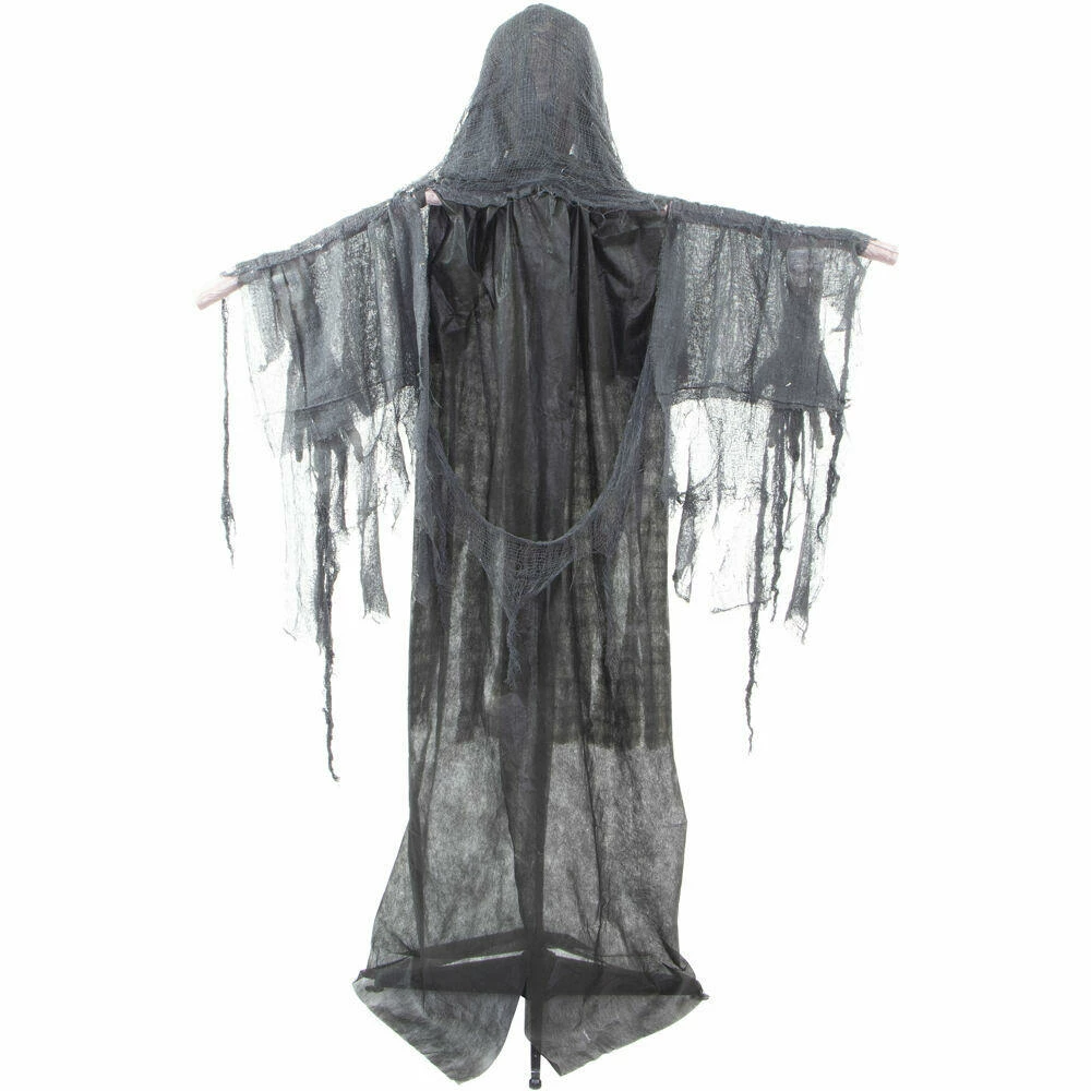 Fraser Hill Farm Haunted Hill Farm 70-In. Charles The Animated Scarecrow Reaper, Indoor Or Covered Outdoor Halloween Decoration, Battery Operated - Image 7