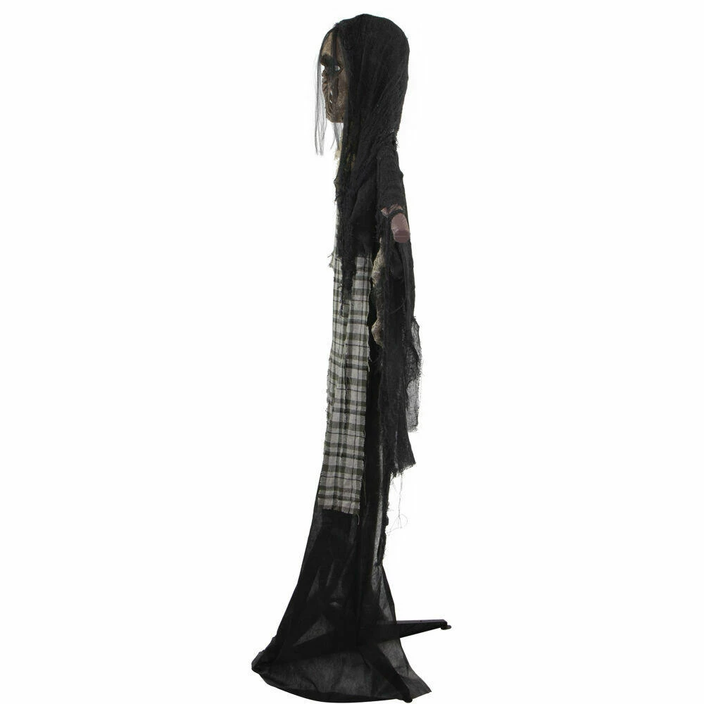 Fraser Hill Farm Haunted Hill Farm 70-In. Charles The Animated Scarecrow Reaper, Indoor Or Covered Outdoor Halloween Decoration, Battery Operated - Image 8