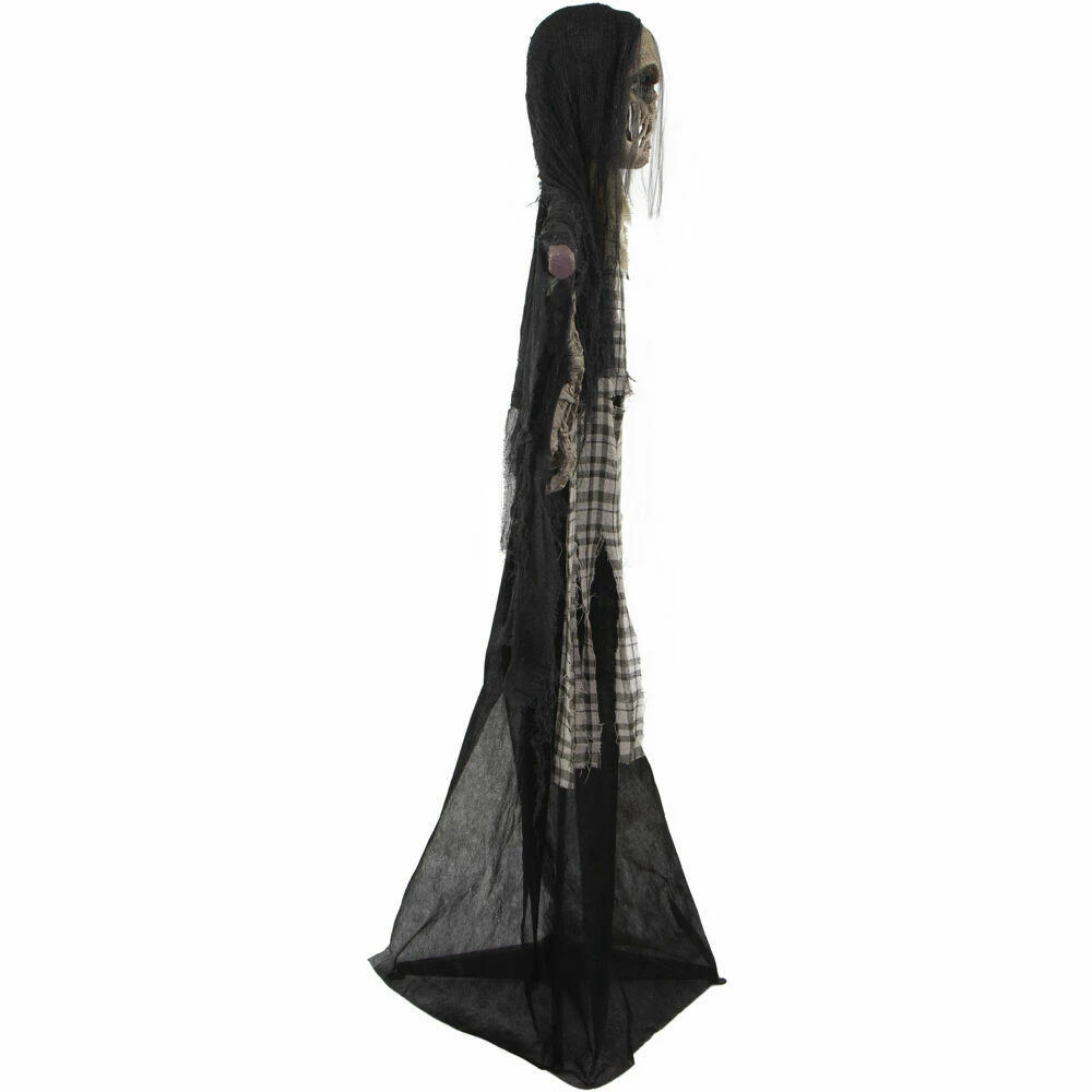 Fraser Hill Farm Haunted Hill Farm 70-In. Charles The Animated Scarecrow Reaper, Indoor Or Covered Outdoor Halloween Decoration, Battery Operated - Image 9