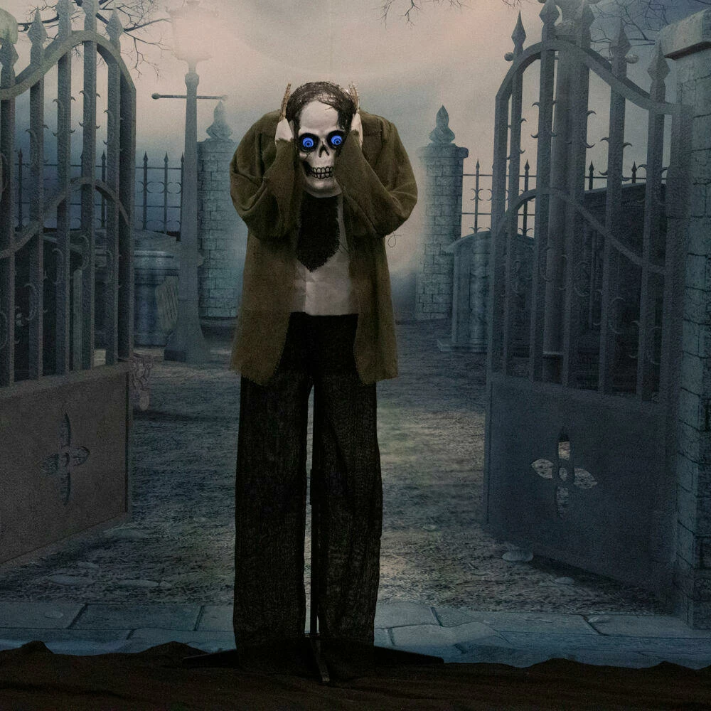 Fraser Hill Farm Haunted Hill Farm 53-In. Henry The Headless Reaper W/ Animated Eyes, Indoor Or Covered Outdoor Halloween Decoration, Battery Operated - Image 6