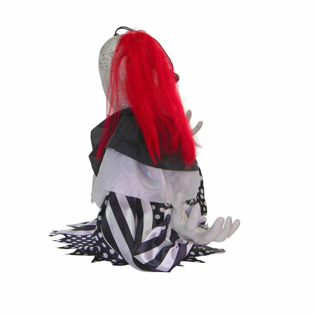 Fraser Hill Farm Haunted Hill Farm 18-In. Buggy The Animated Groundbreaker Clown, Indoor Or Covered Outdoor Halloween Decoration, Battery Operated - Image 9