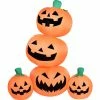 Fraser Hill Farm 6-Ft. Inflatable Pre-Lit Stacked Pumpkin Jack-O-Lantern Decoration