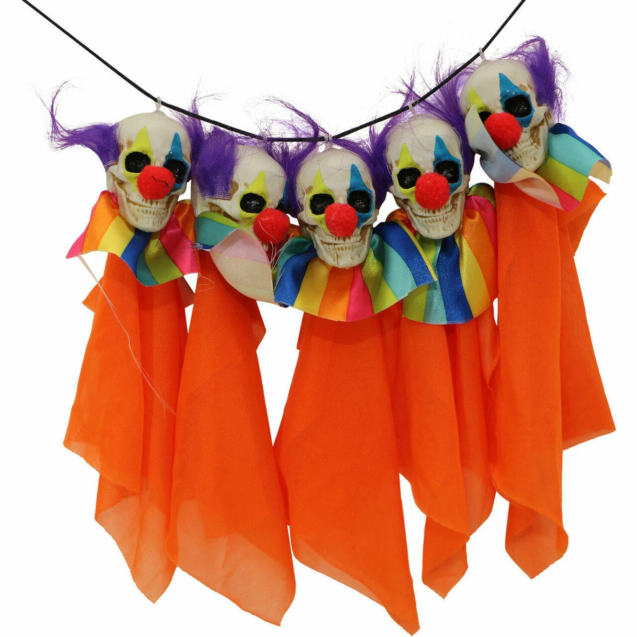 Fraser Hill Farm Haunted Hill Farm 5-Ft. Clow Garland, Indoor/Covered Outdoor Halloween Decoration, HHGARCLW-1 - Image 7