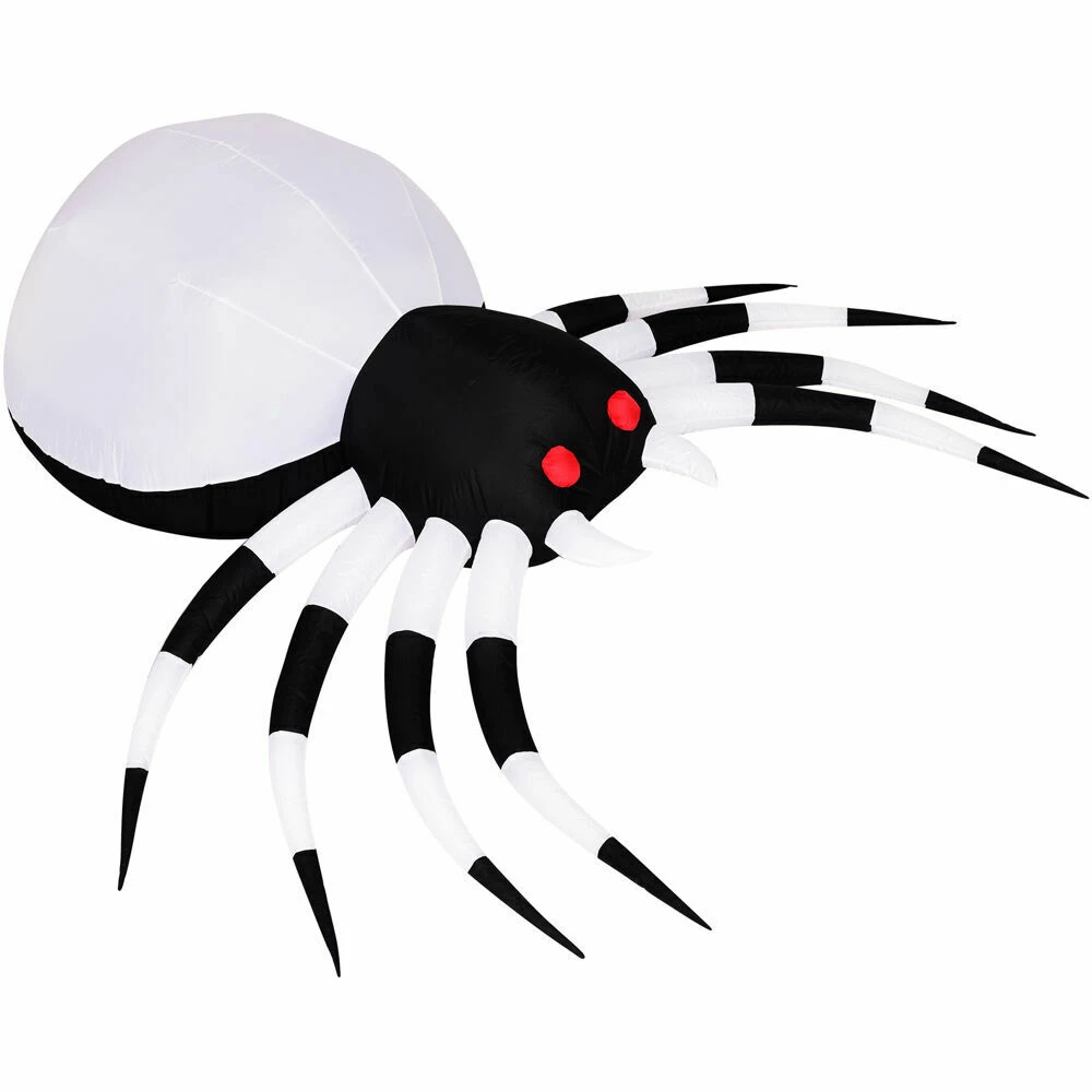 Fraser Hill Farm Haunted Hill Farm 6-Ft. Inflatable Pre-Lit Spider With Disco Lights - Image 6