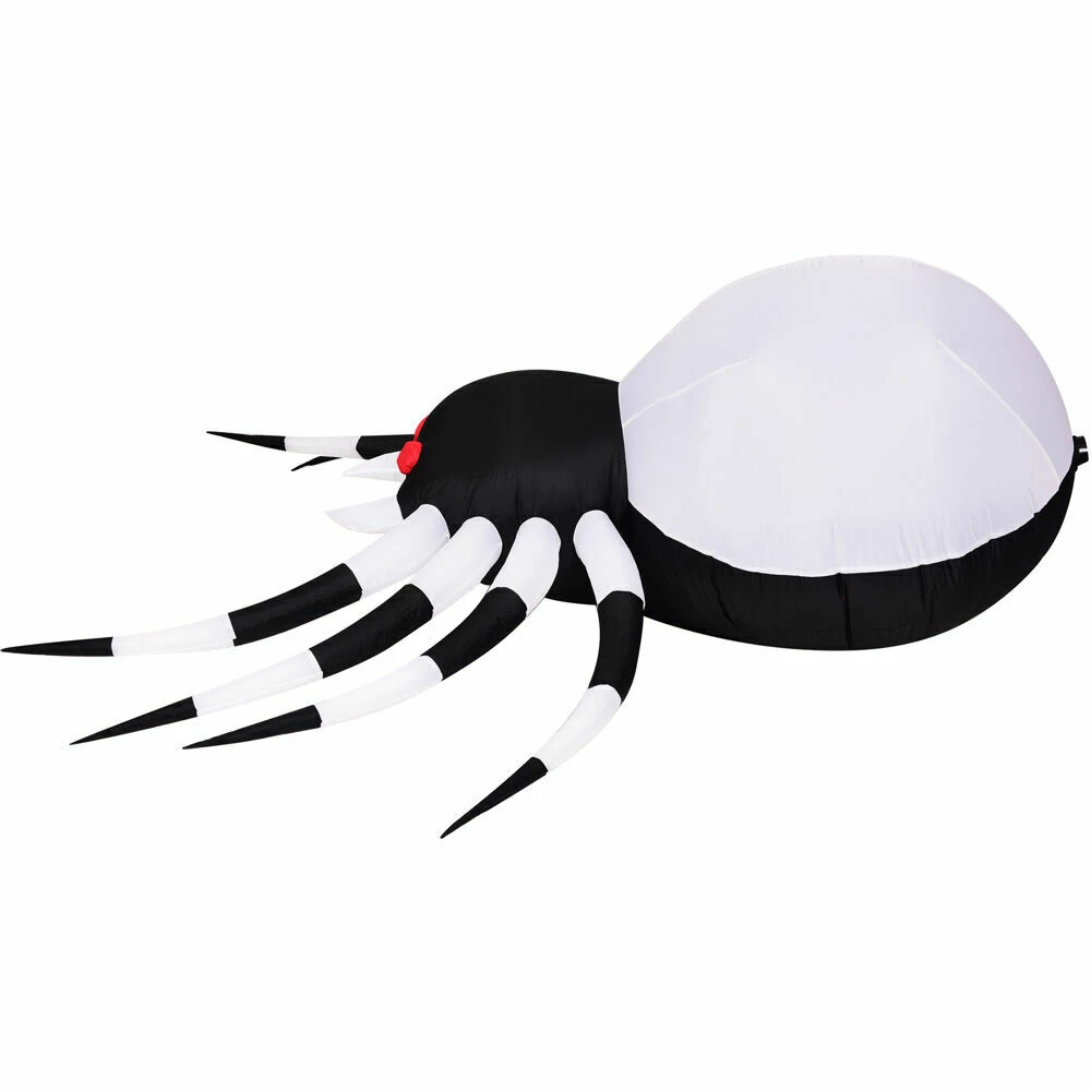 Fraser Hill Farm Haunted Hill Farm 6-Ft. Inflatable Pre-Lit Spider With Disco Lights - Image 8