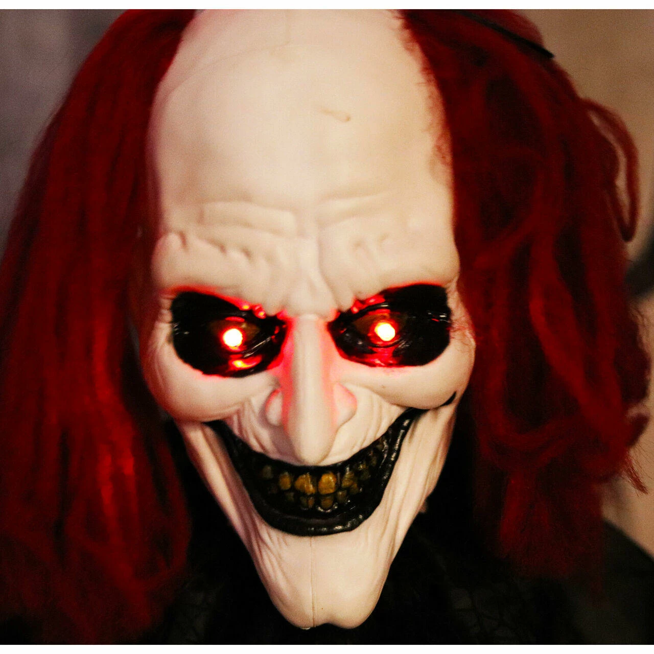 Fraser Hill Farm Haunted Hill Farm 5.8-Ft. Animatronic Clown, Red LED Eyes, Poseable, Battery, Spike - Image 14