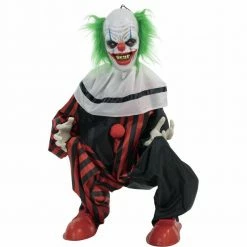 Fraser Hill Farm Haunted Hill Farm Animatronic Talking Clown With Flashing Red Eyes (Slice)