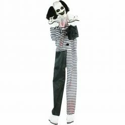 Fraser Hill Farm Life-Size Poseable Animatronic Clown With Red Flashing Eyes (Fester)