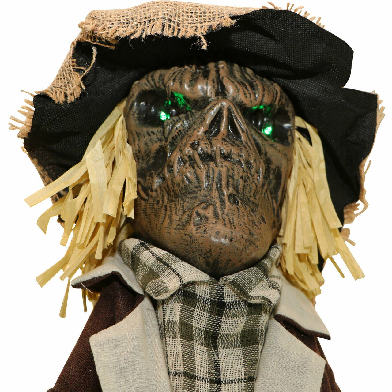 Fraser Hill Farm Haunted Hill Farm 6-ft. Standing Scarecrow, LED Green Eyes, Poseable, Battery, Haywire - Image 8