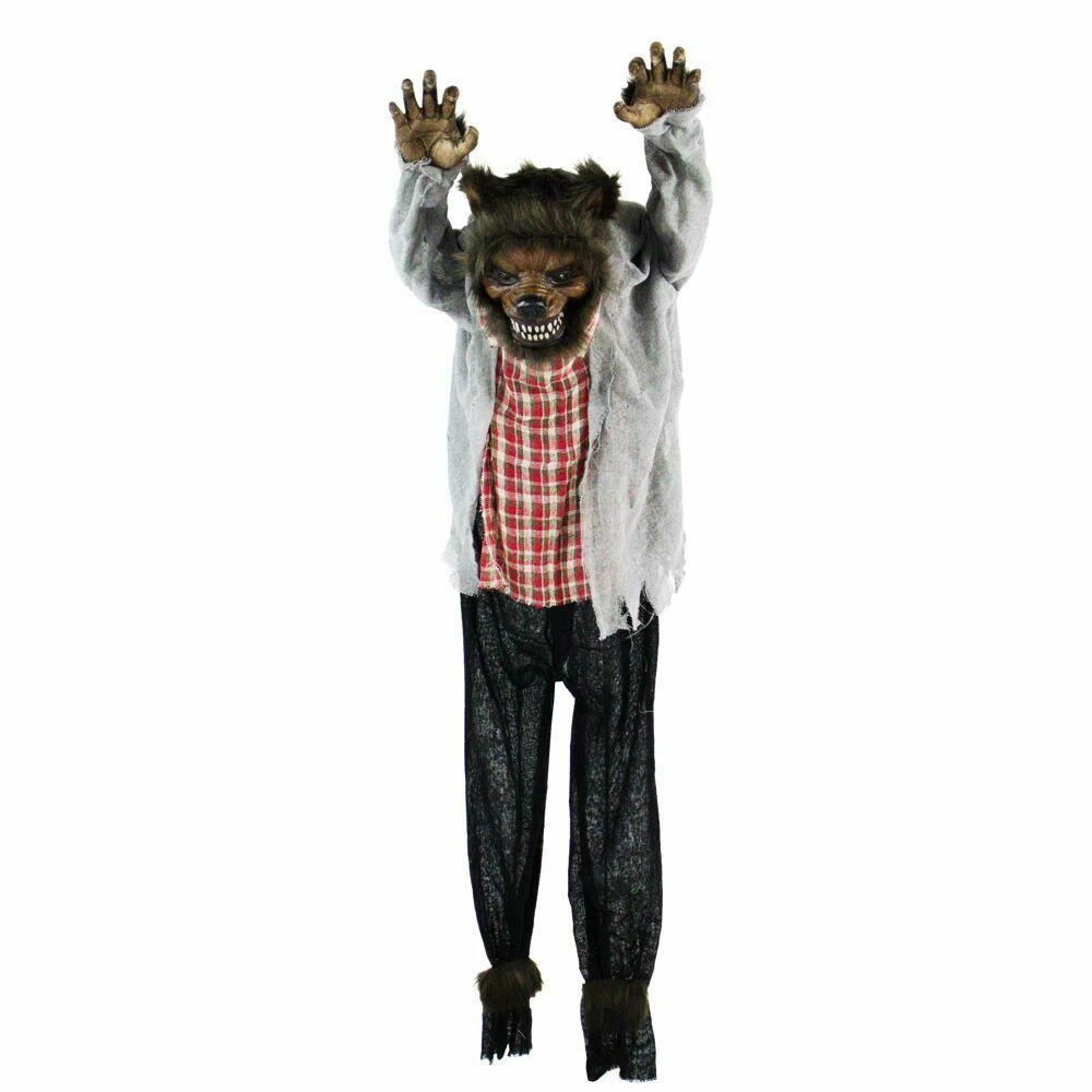 Fraser Hill Farm Life-Size Poseable Animatronic Werewolf With Red Flashing Eyes - Image 11